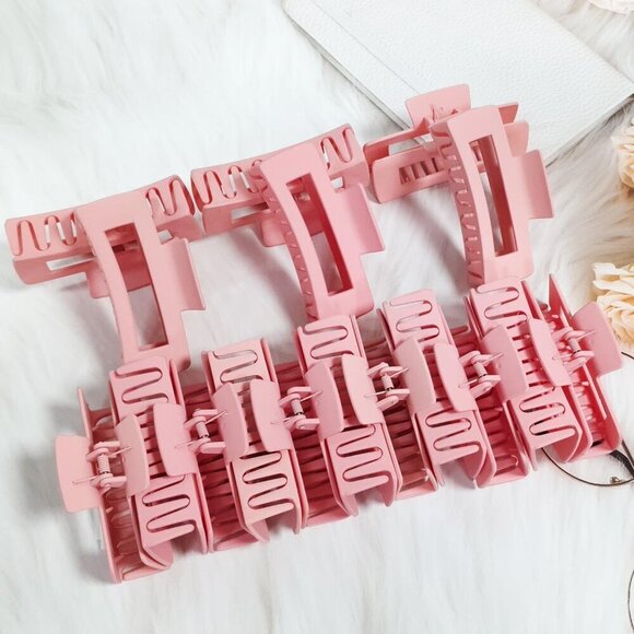 Hair Claw Clips Large Non-slip Pink Hair Accessories for Women and Girls main image 5